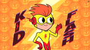 Kid Flash appearing for the first time!