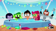 Hot tub party (Main deck).