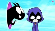 The Demon as Raven's Little Buddy in Little Buddies.