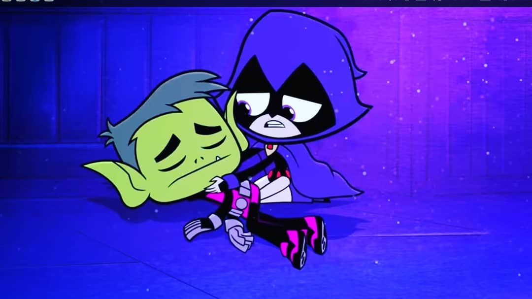 raven and beast boy moments