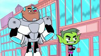 Beast Boy and Cyborg want to try out some new Power Moves.