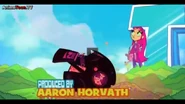 Starfire shock that a drone smashed her flowers
