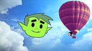 "Beast Boy! Get your head out of the clouds!"