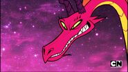 Evil Dragon smirks