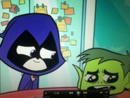 Beast Boy learns the truth about Terra, and Raven hints that she likes him.