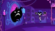 Raven about to banish the Demon in Driver's Ed.