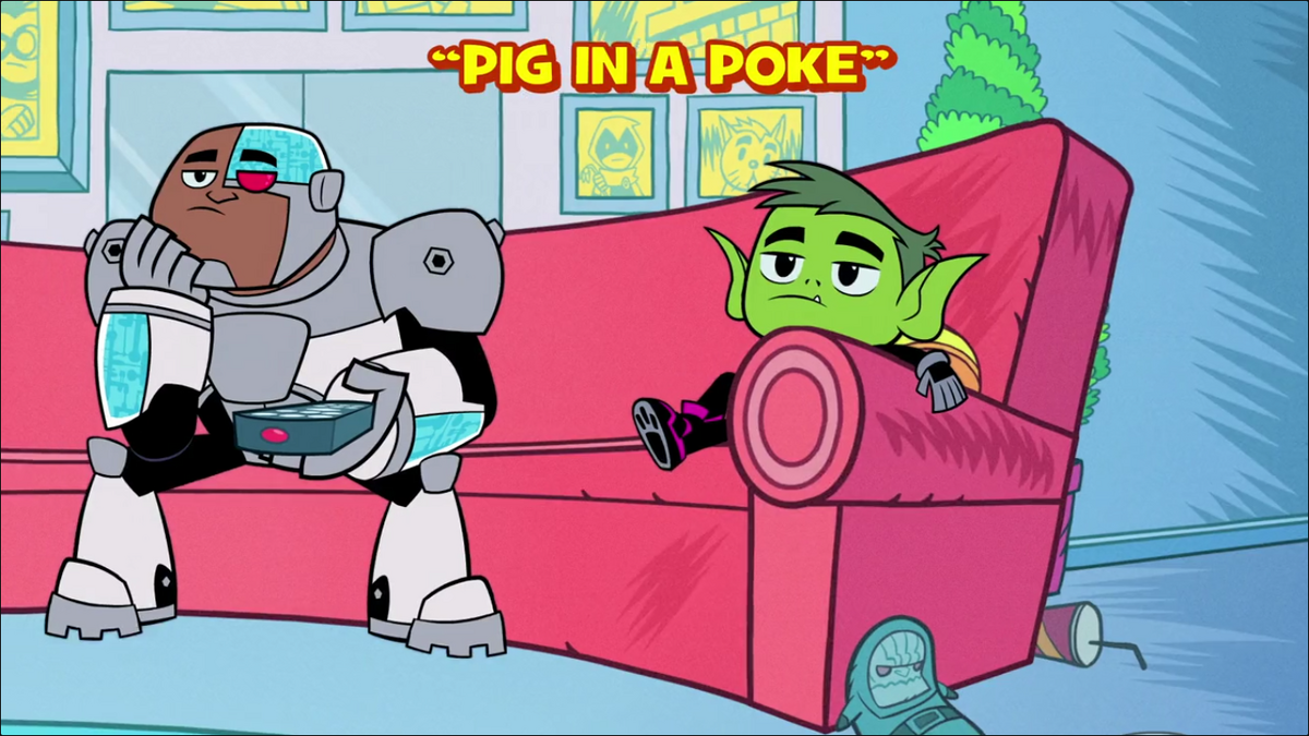 teen titans go beast boy pig