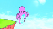 Octopus and ice unicycle.