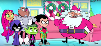 Click here to view more images from Teen Titans Save Christmas.