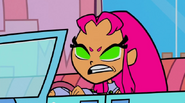 Starfire is angered.