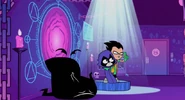 The Demon is spared when Robin interferes.