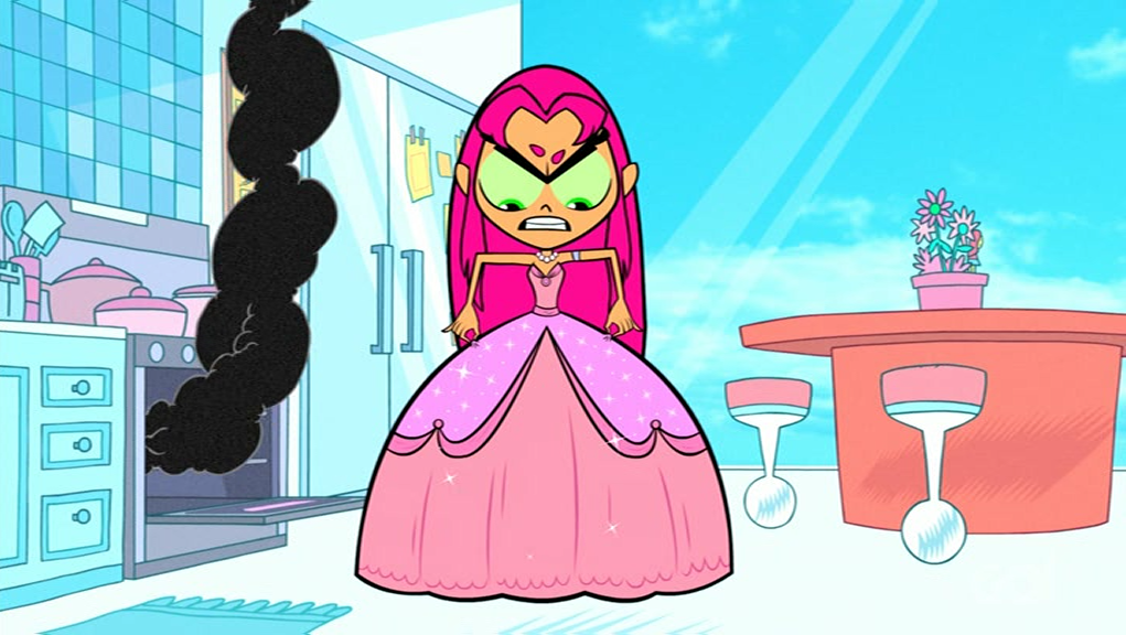 starfire teen titans go angry