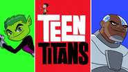 Beast Boy and Cyborg 2003 Teen Titans backdrop from "Caramel Apples"