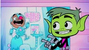 Beast Boy vows to get a job so he can buy the game.