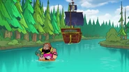 The camp's river from "Forest Pirates." And the H.I.V.E. Five.