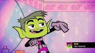 Beast boy after giving Cyborg a girly make over