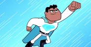 Cyborg referencing Superman