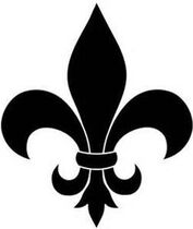 Symbols fleur-de-lis