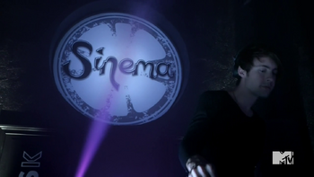 Teen Wolf Season 5 Episode 4 Condition Terminal Sinema Dance Club DJ sign