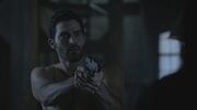 Derek with a gun