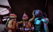 Savage Mikey Seperating Mona And Raph