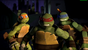 Mikey, Raph and Leo