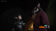 Karai Speaking To Splinter About Her Fight Against The Foot