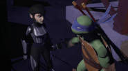 Leo Takes Karai To Splinter