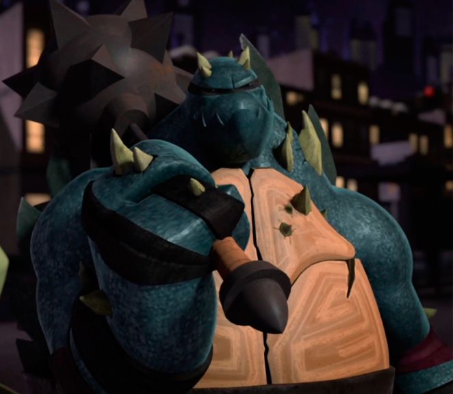 Spike, aka Slash, is an ally of the Ninja Turtles. 