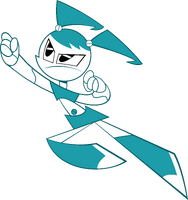 My life as a Teenage Robot Jenny Flying