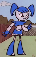 Jenny as she appeared in the pilot My Neighbor was a Teenage Robot (1998).