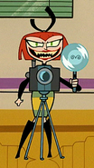 Vexus disguised as the school photographer in Hostile Makeover.