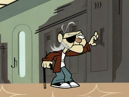 Sheldon as an elderly man (as he appears in "Good Old Sheldon")