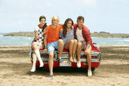 Lela, Brady, Mack and Tanner Teen Beach 2 Promotional Picture