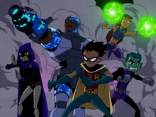 Los Teen Titans al completo.