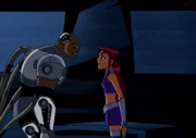 Starfire and Future Cyborg