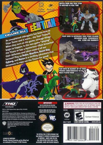 Teen Titans (video game), Warner Bros. Entertainment Wiki