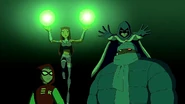Raven's dark shield blocking out light.