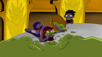 Starfire eating on Tamaran