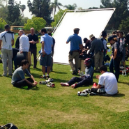 Teen Wolf Season 4 Behind the Scenes Lacrosse setup Woodley Park mar 24