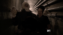 Teen Wolf Season 3 Episode 21 Fox and Wolf Satomi attacks Nogitsune