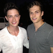 Teen Wolf Season 3 Behind the scenes Michael Fjordbak and Daniel Sharman