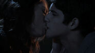 Scott and Allison kiss in Code Breaker