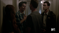 Teen Wolf Season 4 Episode 6 Orphaned Lydia Stiles Parrish and Brunski