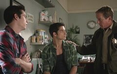 3 Stiles, Scott et Sheriff Stilinski3