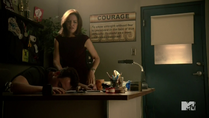 Teen Wolf Season 4 Episode 7 Weaponized Natalie Martin checks on Coach