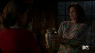 Teen Wolf Season 4 Episode 8 Time of Death Natalie with grandmother's urn