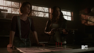 Teen Wolf Season 5 Episode 14 The Sword and the Spirit Braeden and Malia at the clinic