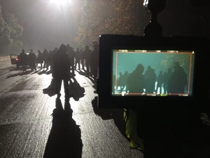 Teen Wolf Season 3 Behind the Scenes Stiles Jeep Night Shoot