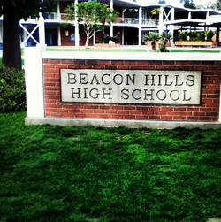 Metal Wall Sign - Beacon Hills High School Teen Wolf Series Arrow